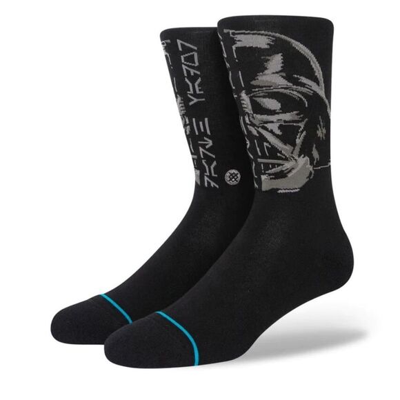 STAR WARS LORD VADER CASUAL SIZE MEDIUM UNISEX SOCKS CASUAL IN BLACK NWT - Picture 1 of 6